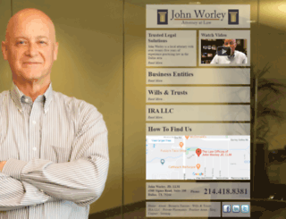 johnworleyattorney.com screenshot