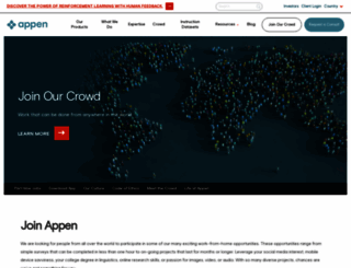 join.appen.com screenshot