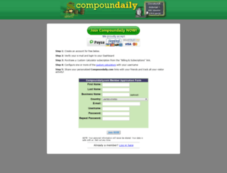 join.compoundaily.com screenshot