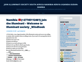 joinilluminatisociety.wordpress.com screenshot