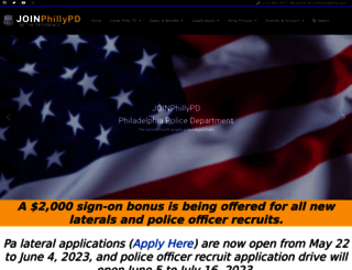 joinphillypd.com screenshot