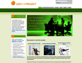 jointheproject.it screenshot