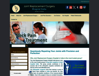 jointreplacementsurgeryhospitalindia.com screenshot