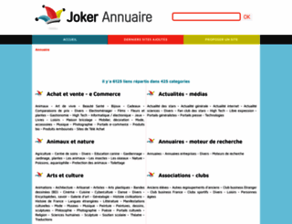joker-annuaire.fr screenshot