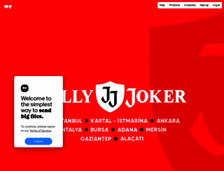 jollyjoker.wetransfer.com screenshot