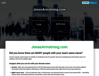 jonasarmstrong.com screenshot