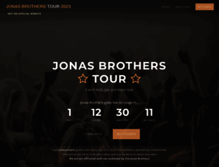 jonasbrotherstour2021.com screenshot