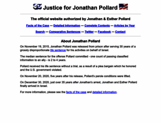 jonathanpollard.org screenshot