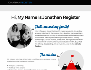 jonathanregister.com screenshot