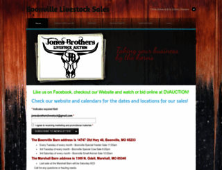 jonesbrotherslivestock.com screenshot