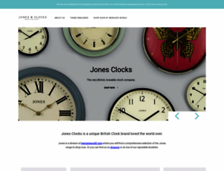 jonesclocks.com screenshot