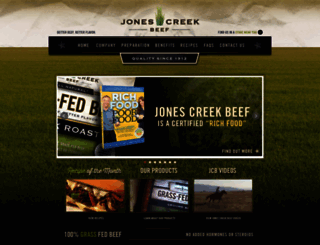 jonescreekbeef.com screenshot