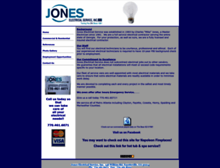 joneselectricalservice.com screenshot