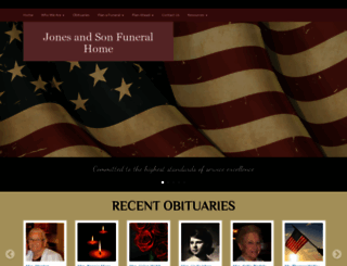 jonesfuneralhome.com screenshot