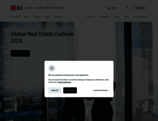 joneslanglasalle.co.in screenshot