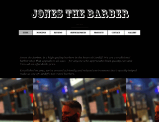 jonesthebarber.com screenshot