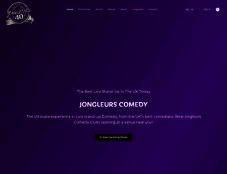 jongleurs.com screenshot