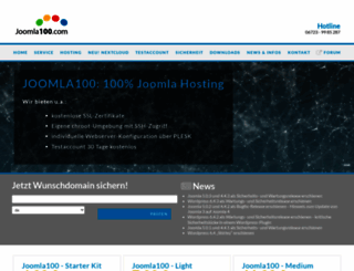 joomla100.com screenshot
