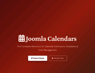 joomlacalendars.com screenshot