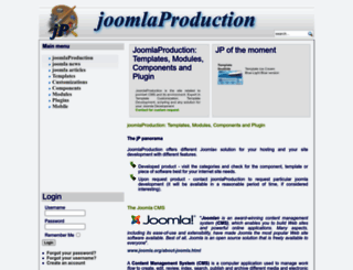joomlaproduction.com screenshot