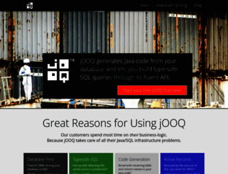 jooq.org screenshot