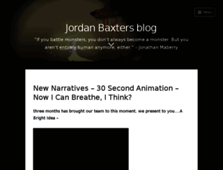 jordanbaxterblog.wordpress.com screenshot