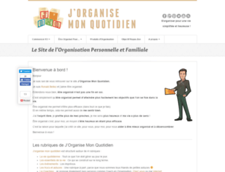 jorganisemonquotidien.com screenshot