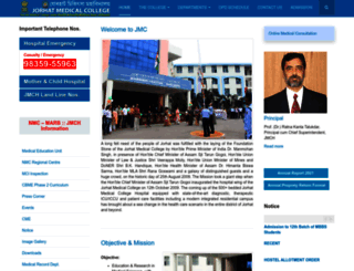 jorhatmedicalcollege.in screenshot