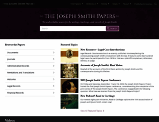 josephsmithpapers.org screenshot