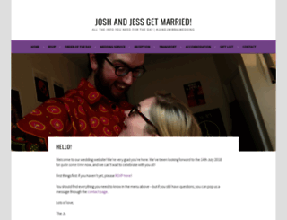 joshandjesswedding.wordpress.com screenshot