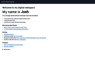 joshbranchaud.com screenshot