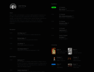joshdring.com screenshot