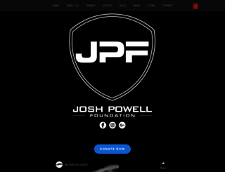 joshpowellfoundation.org screenshot