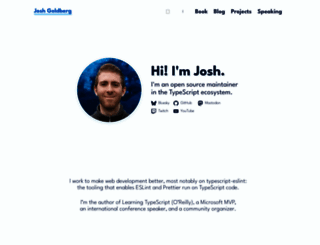 joshuakgoldberg.com screenshot
