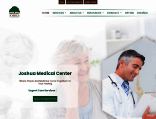 joshuamedicalcenters.com screenshot