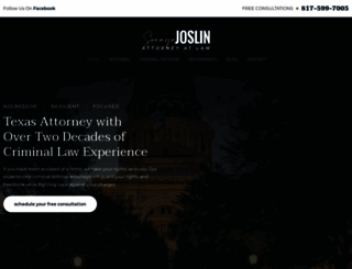 joslinlawfirm.com screenshot