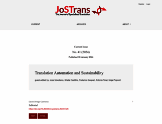 jostrans.org screenshot