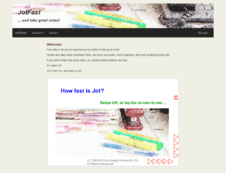 jotfast.com screenshot