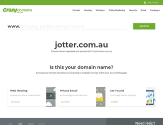 jotter.com.au screenshot