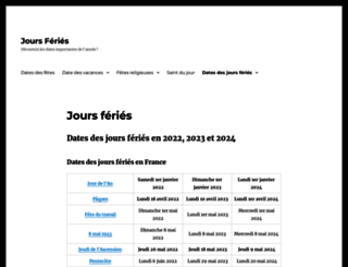 jour-ferie.info screenshot