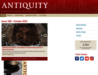journal.antiquity.ac.uk screenshot