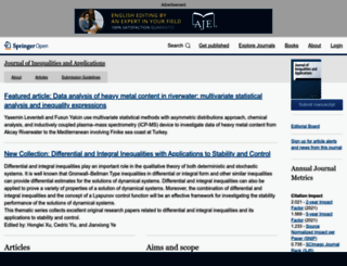 journalofinequalitiesandapplications.com screenshot