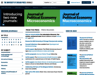 journals.uchicago.edu screenshot