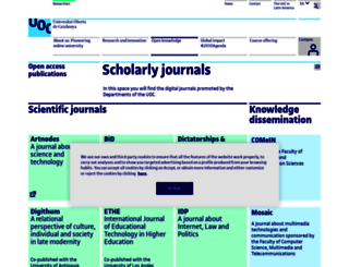 journals.uoc.edu screenshot