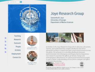 joyeresearchgroup.uga.edu screenshot