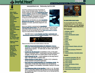joyfulheart.com screenshot