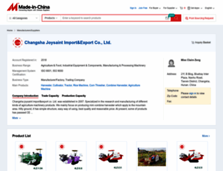 joysaintharvest.en.made-in-china.com screenshot