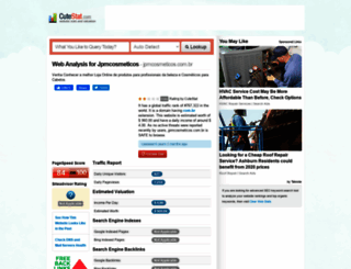 jpmcosmeticos.com.br.cutestat.com screenshot