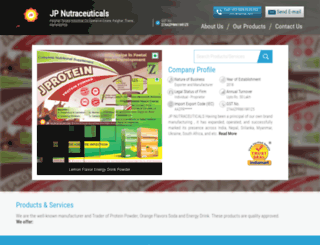 jpnutraceuticals.in screenshot