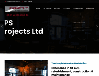 jpsprojects.co.uk screenshot